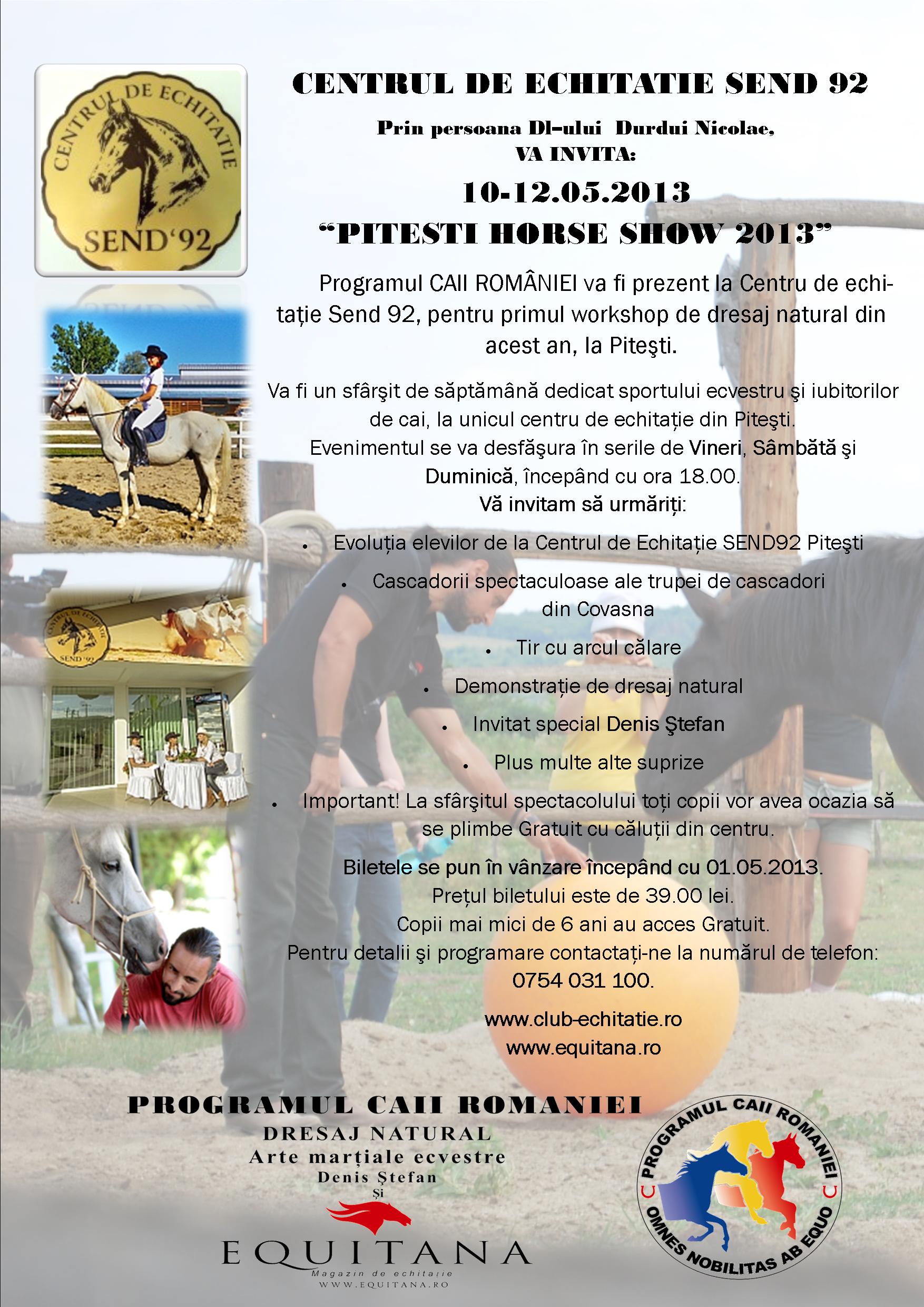 SPECTACOL ECVESTRU: PITESTI HORSE SHOW 2013