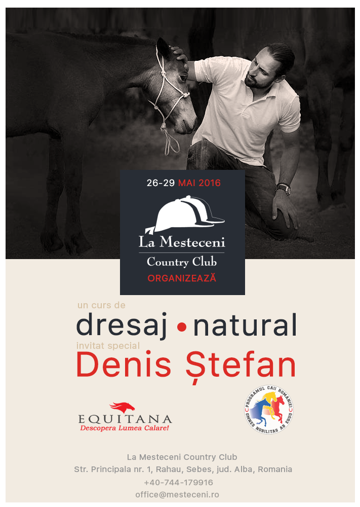 Workshop de dresaj natural la Country Club „La Mesteceni”