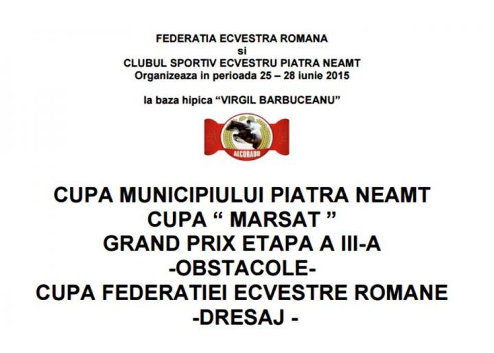 Concurs ecvestru la Piatra Neamţ