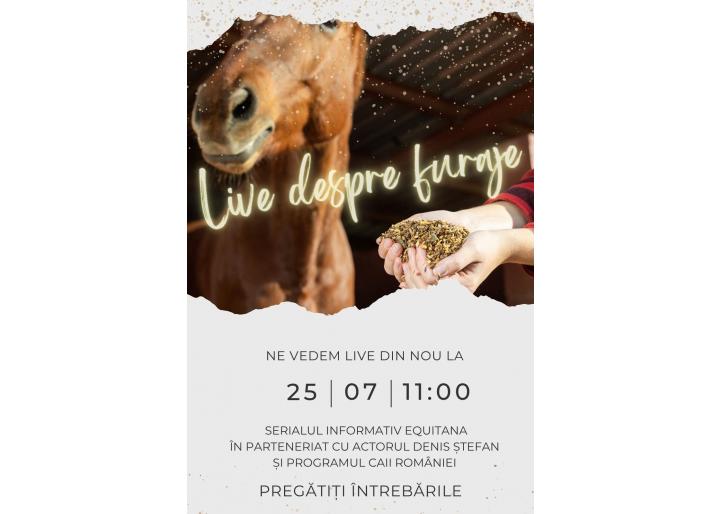 Live interactiv cu Denis Ștefan: Furaje și nutriția calului – întreabă direct!