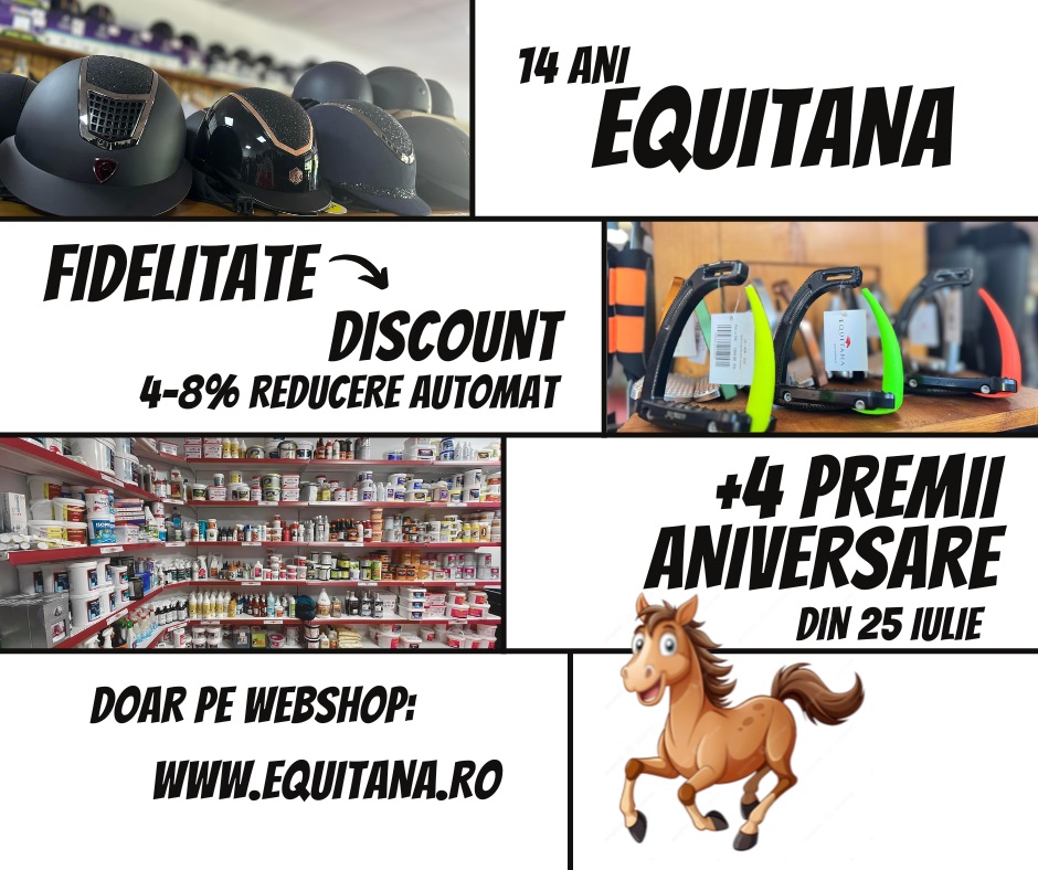 Campanie Equitana din 25 iulie: reduceri automate și 4 cadouri aniversare