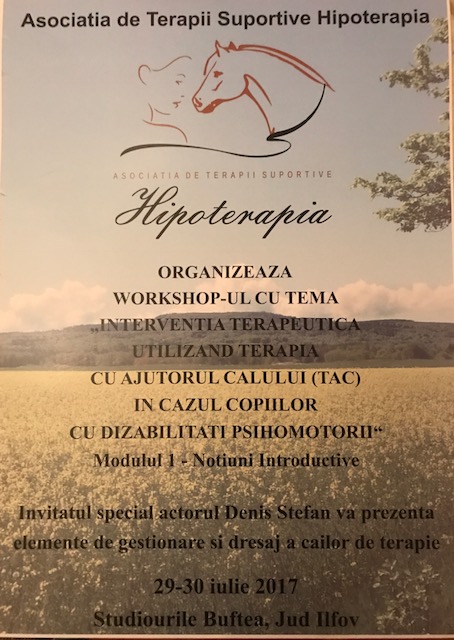 Workshop de hipoterapie cu Anca Bîlbă