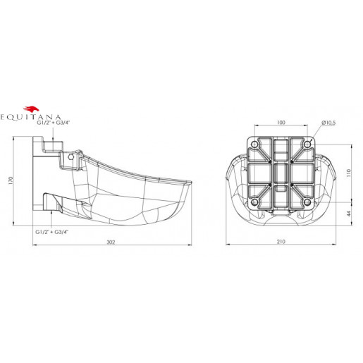 Adapator plastic K50