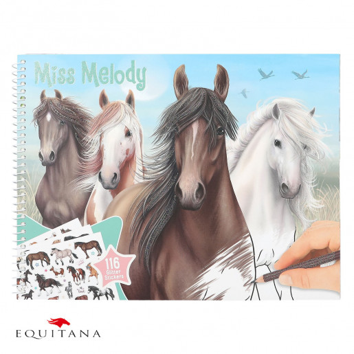 Carte de colorat Miss Melody Loesdau