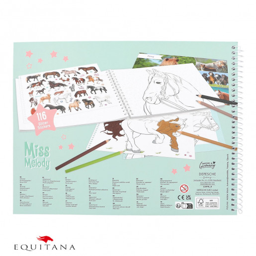 Carte de colorat Miss Melody Loesdau