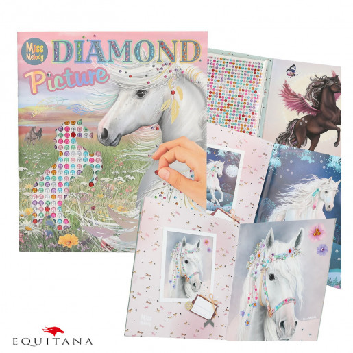 Carte cu stickere si diamante Miss Melody Loesdau