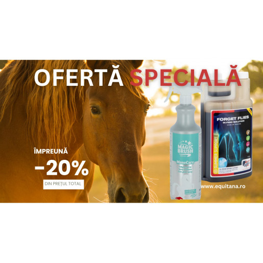 Promotie:Lotiune coama coada si Forget Flies