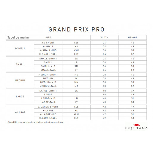 Jambiere cu fermoar la spate, Grand Prix Pro