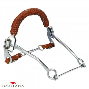 Hackamore din piele impletita