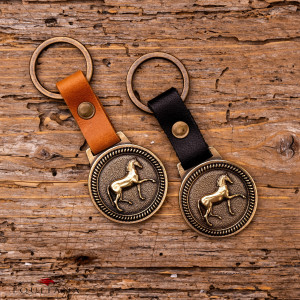 Breloc cu medalion Dressage Horse Jo's Jewelry